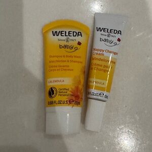 Weleda Baby Shampoo+Body Wash and Nappy Change Cream Set